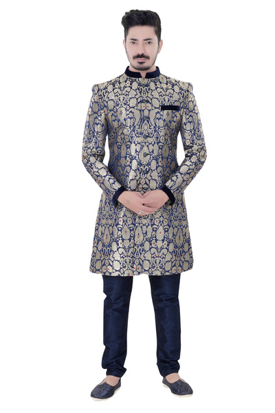 Sherwani (Custom Tailored) - (D.No.-1229) - FASHIONARM