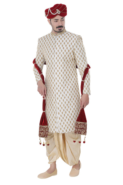 Sherwani (Custom Tailored) - (D.No.-1227) - FASHIONARM