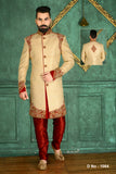 Sherwani (Custom Tailored) - (D.No.-1064) - FASHIONARM
