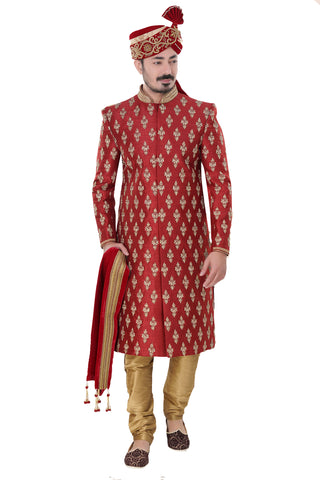 Sherwani (Custom Tailored) - (D.No.-1244) - FASHIONARM