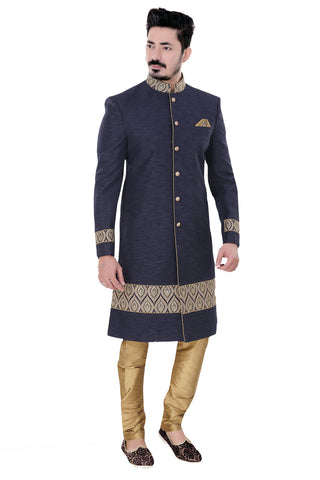 Sherwani (Custom Tailored) - (D.No.-1249) - FASHIONARM