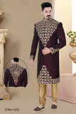 Sherwani (Custom Tailored) - (D.No.-1253) - FASHIONARM