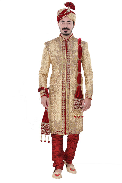 Sherwani (Custom Tailored) - (D.No.-1243) - FASHIONARM