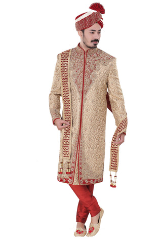 Sherwani (Custom Tailored) - (D.No.-1239) - FASHIONARM