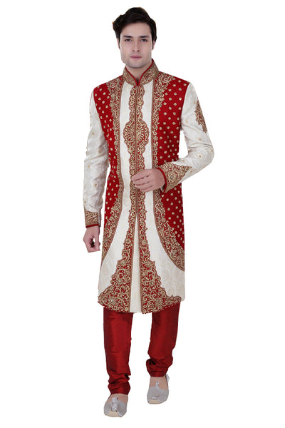 Sherwani (Custom Tailored) - (D.No.-1149) - FASHIONARM