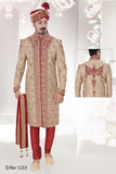 Sherwani (Custom Tailored) - (D.No.-1233) - FASHIONARM