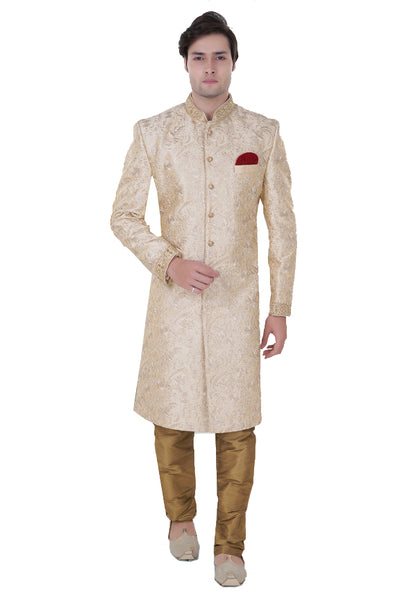 Sherwani (Custom Tailored) - (D.No.-1171) - FASHIONARM