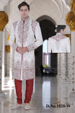 Sherwani (Custom Tailored) - (D.No.-1020-W) - FASHIONARM