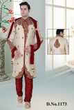 Sherwani (Custom Tailored) - (D.No.-1173) - FASHIONARM