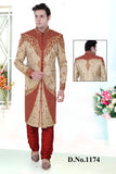 Sherwani (Custom Tailored) - (D.No.-1174) - FASHIONARM