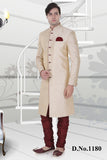 Sherwani (Custom Tailored) - (D.No.-1180) - FASHIONARM