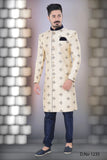 Sherwani (Custom Tailored) - (D.No.-1235) - FASHIONARM