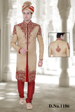 Sherwani (Custom Tailored) - (D.No.-1186) - FASHIONARM