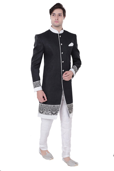Sherwani (Custom Tailored) - (D.No.-1188) - FASHIONARM