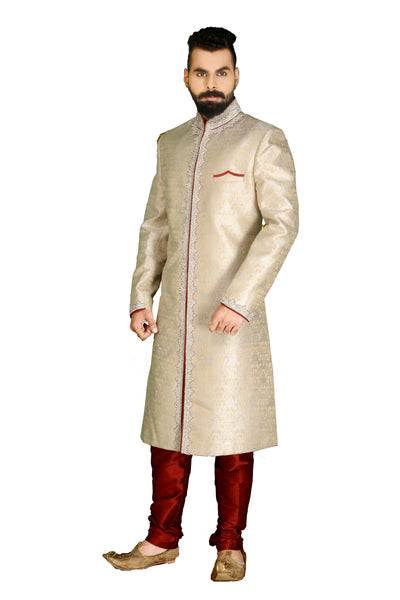Sherwani (Custom Tailored) - (D.No.-1153) - FASHIONARM