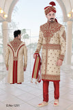 Sherwani (Custom Tailored) - (D.No.-1251) - FASHIONARM