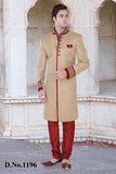 Sherwani (Custom Tailored) - (D.No.-1196) - FASHIONARM