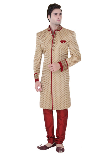 Sherwani (Custom Tailored) - (D.No.-1196) - FASHIONARM