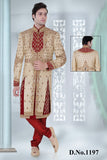 Sherwani (Custom Tailored) - (D.No.-1197) - FASHIONARM