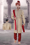 Sherwani (Custom Tailored) - (D.No.-1213) - FASHIONARM