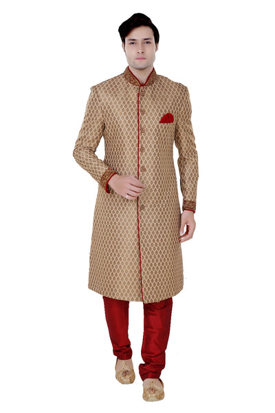 Sherwani (Custom Tailored) - (D.No.-1199) - FASHIONARM