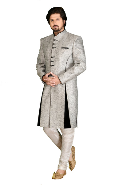 Sherwani (Custom Tailored) - (D.No.-1177) - FASHIONARM