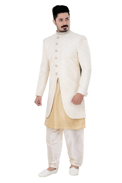 Sherwani (Custom Tailored) - (D.No.-1194) - FASHIONARM