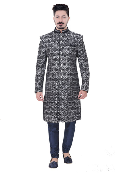 Sherwani (Custom Tailored) - (D.No.-1168-A) - FASHIONARM