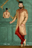 Sherwani (Custom Tailored) - (D.No.-1181) - FASHIONARM