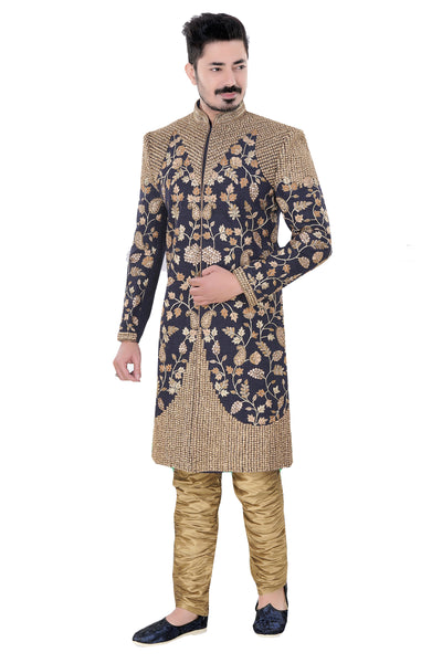 Sherwani (Custom Tailored) - (D.No.-1245) - FASHIONARM