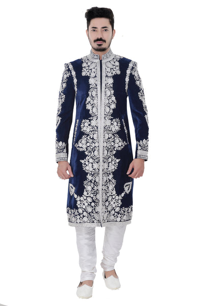 Sherwani (Custom Tailored) - (D.No.-1250) - FASHIONARM