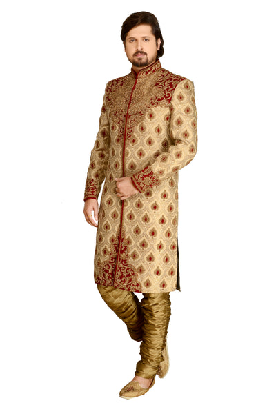Sherwani (Custom Tailored) - (D.No.-1211) - FASHIONARM