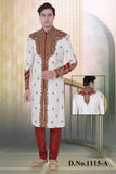 Sherwani (Custom Tailored) - (D.No.-1115-A) - FASHIONARM