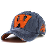 W Cotton Baseball Snapback Caps - FASHIONARM