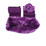 Warm High Waist Thick Velvet Leggings - FASHIONARM