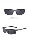 Aluminium Rimless Polarized Sunglasses S8277 - FASHIONARM