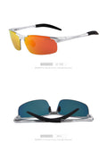 Aluminium Rimless Polarized Sunglasses S8277 - FASHIONARM