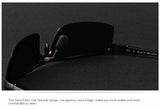 Aluminium Rimless Polarized Sunglasses S8277 - FASHIONARM