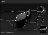Designer Pilot Polarized Sunglasses 1306 - FASHIONARM