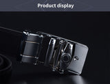 Genuine Leather Automatic Ratchet Buckle Belts - FASHIONARM