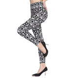 High Waist Soft Print Leggings - FASHIONARM