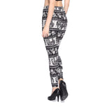 High Waist Soft Print Leggings - FASHIONARM