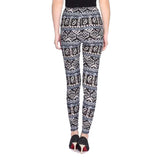 High Waist Soft Print Leggings - FASHIONARM