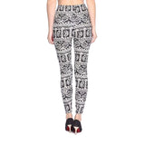 High Waist Soft Print Leggings - FASHIONARM