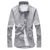 Solid Slim Fit Dress Shirts - FASHIONARM