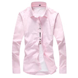 Solid Slim Fit Dress Shirts - FASHIONARM