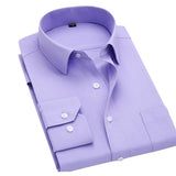 Solid Color Dress Shirts - FASHIONARM