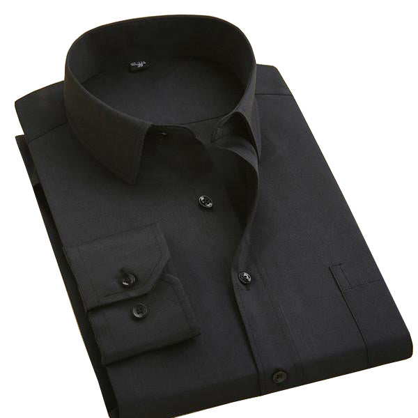 Solid Color Dress Shirts - FASHIONARM