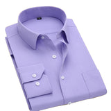 Solid Color Dress Shirts - FASHIONARM