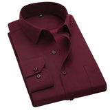 Solid Color Dress Shirts - FASHIONARM